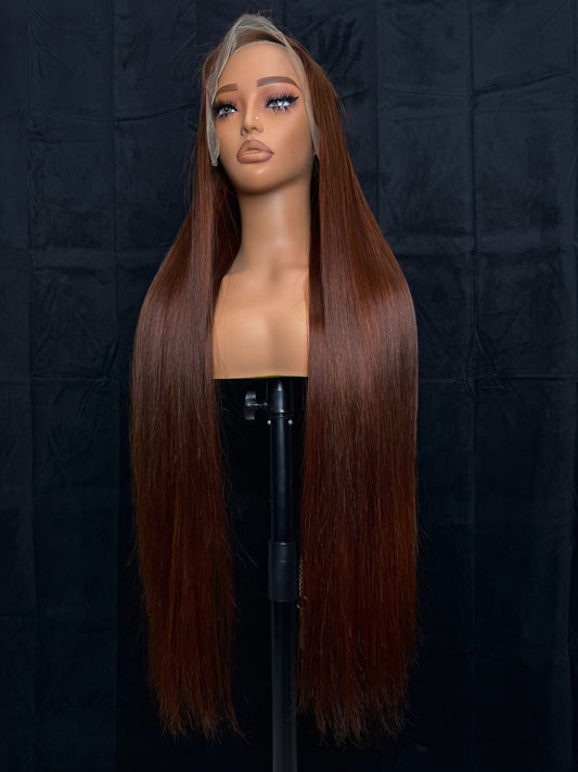 BROWN 34” 13x6 HD WIG